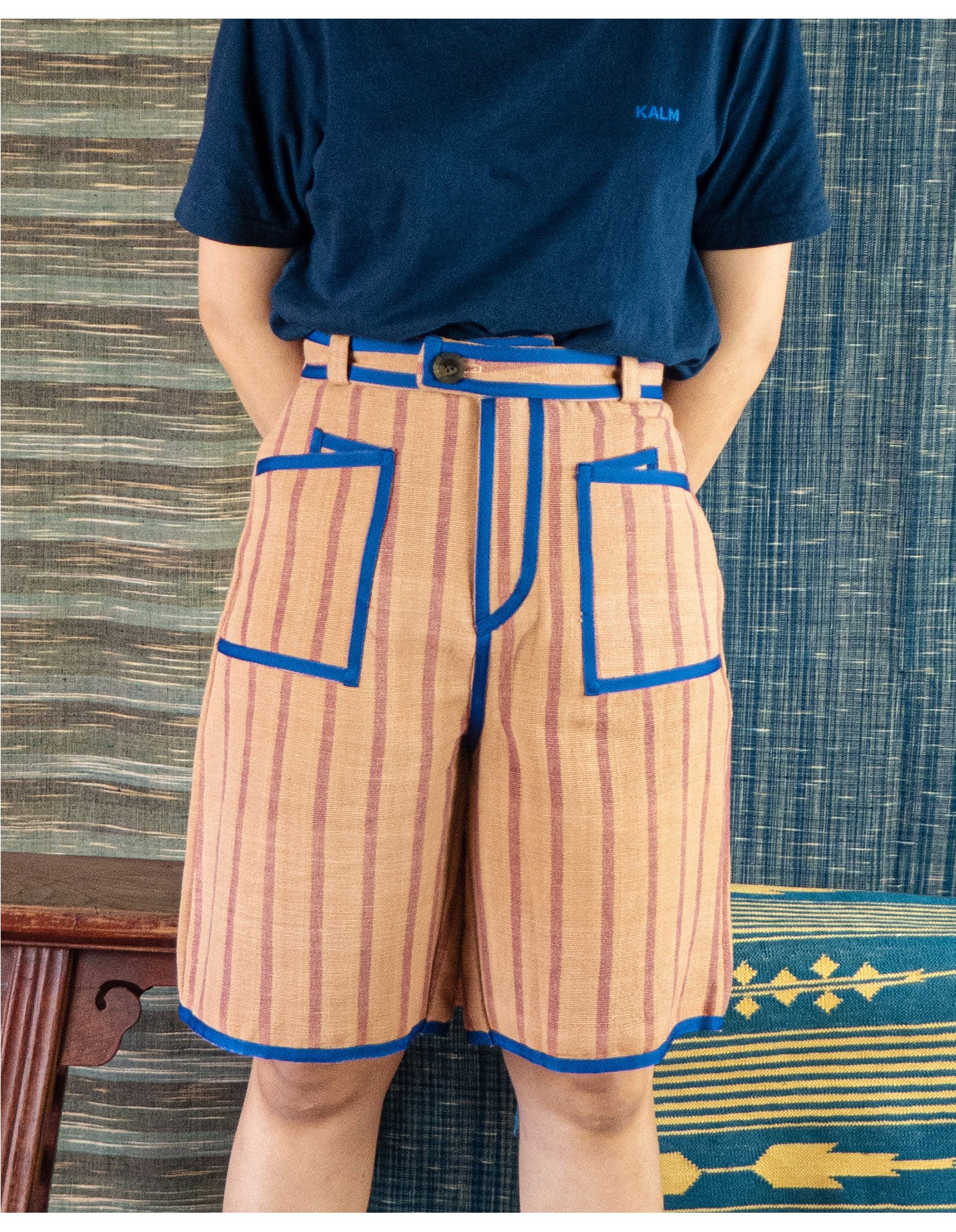 Jaesorn Natural-Dye Handwoven Shorts