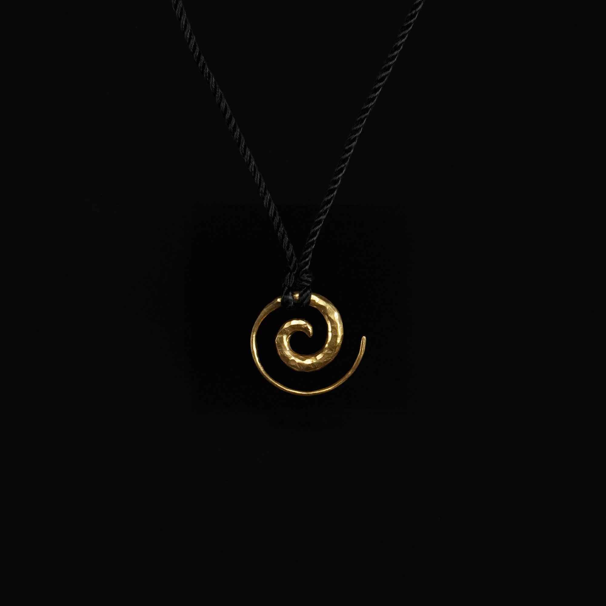 Gold Spiral Necklace