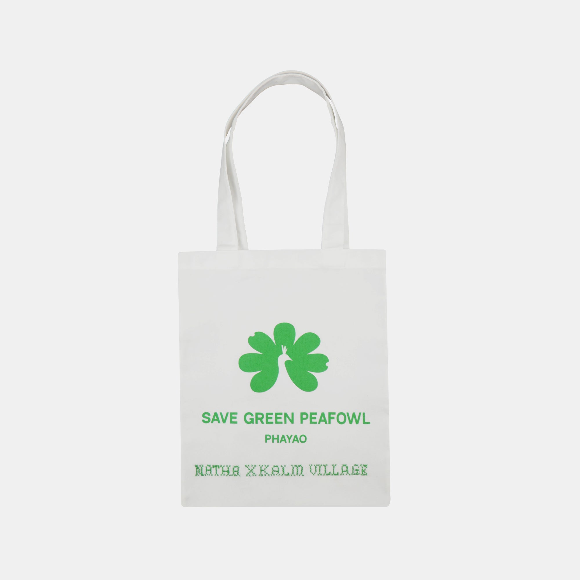 NATHA x KALM 'Save Green Peafowl' Tote Bag