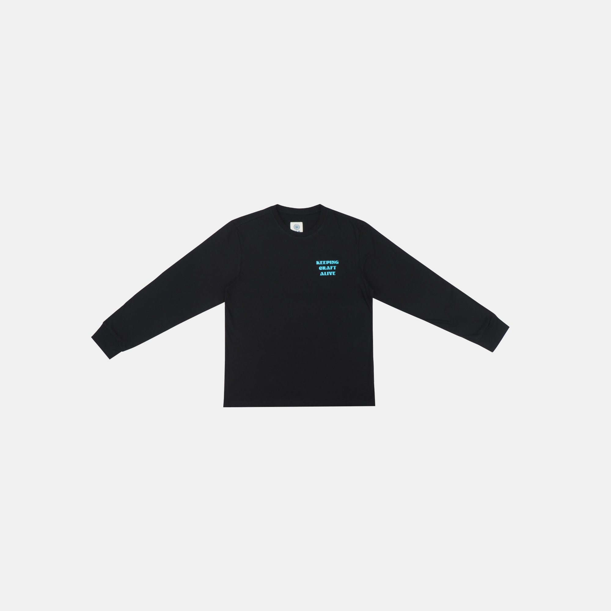 Kalm Long Sleeve Shirt with Silk Pattern