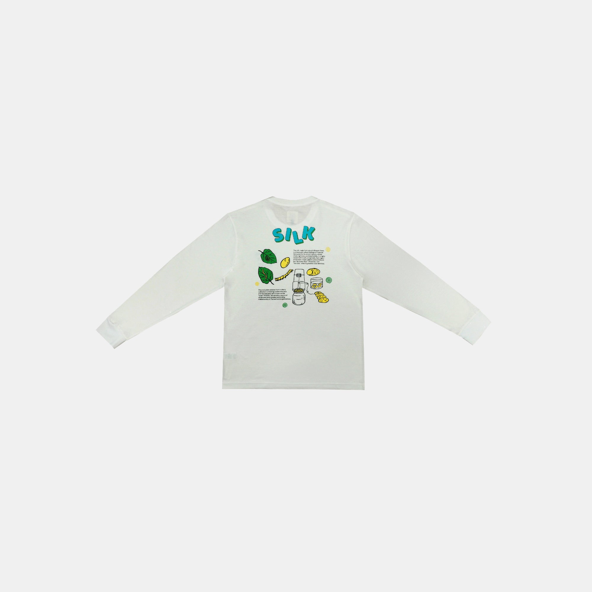Kalm Long Sleeve Shirt with Silk Pattern
