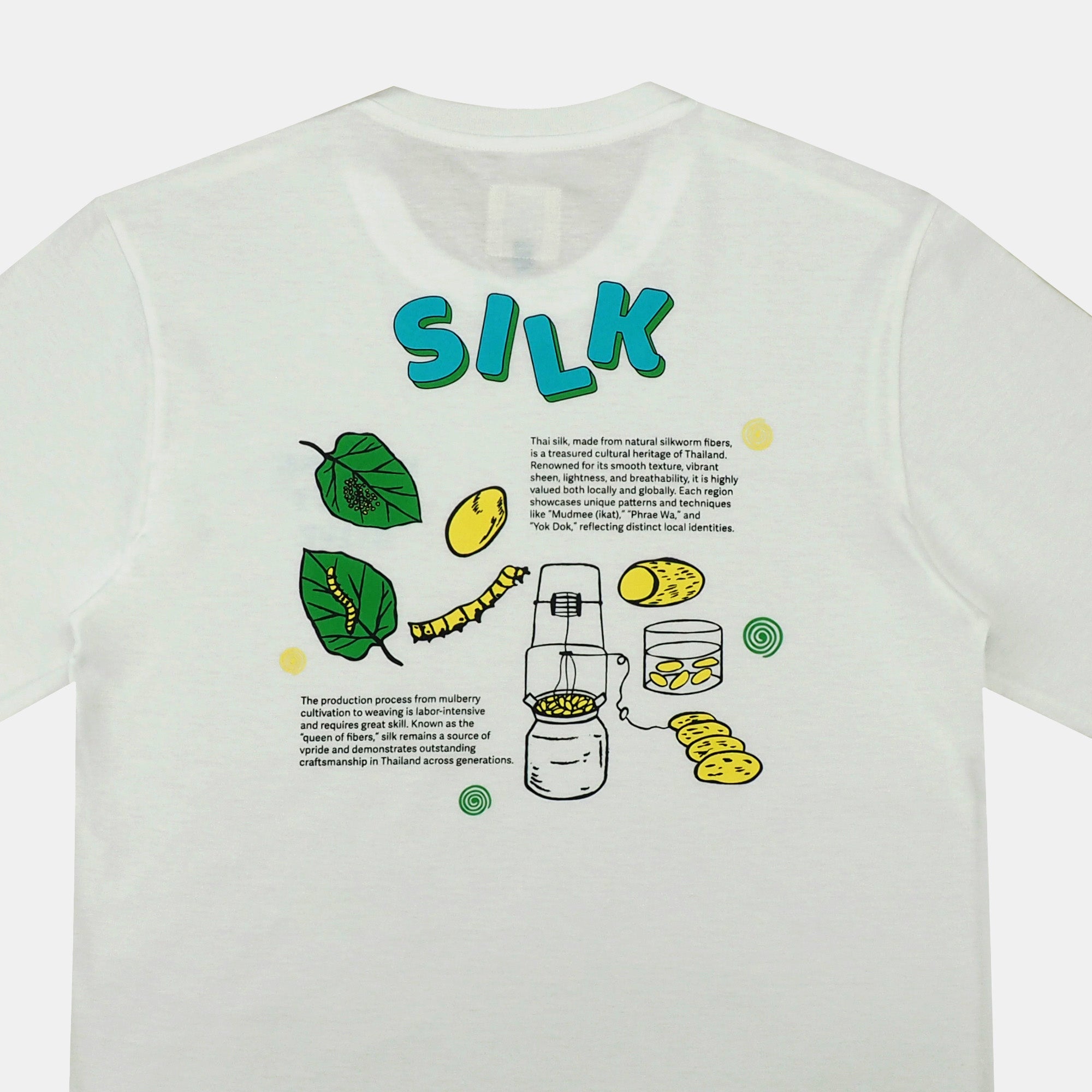 Kalm Long Sleeve Shirt with Silk Pattern