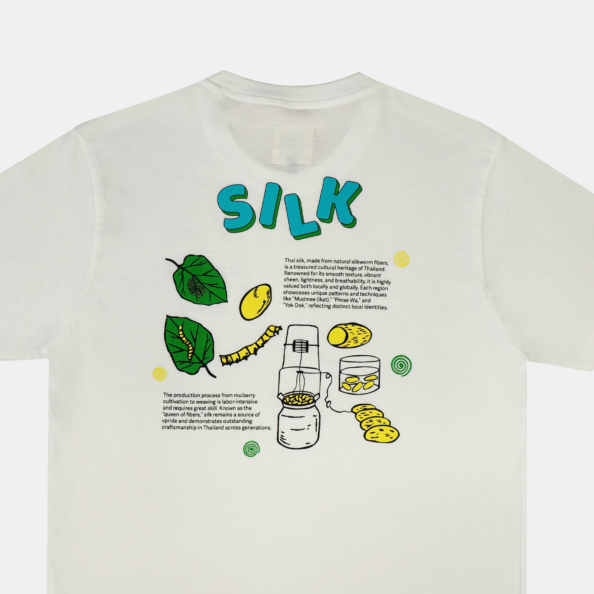 Kalm T-shirt  with Silk Pattern