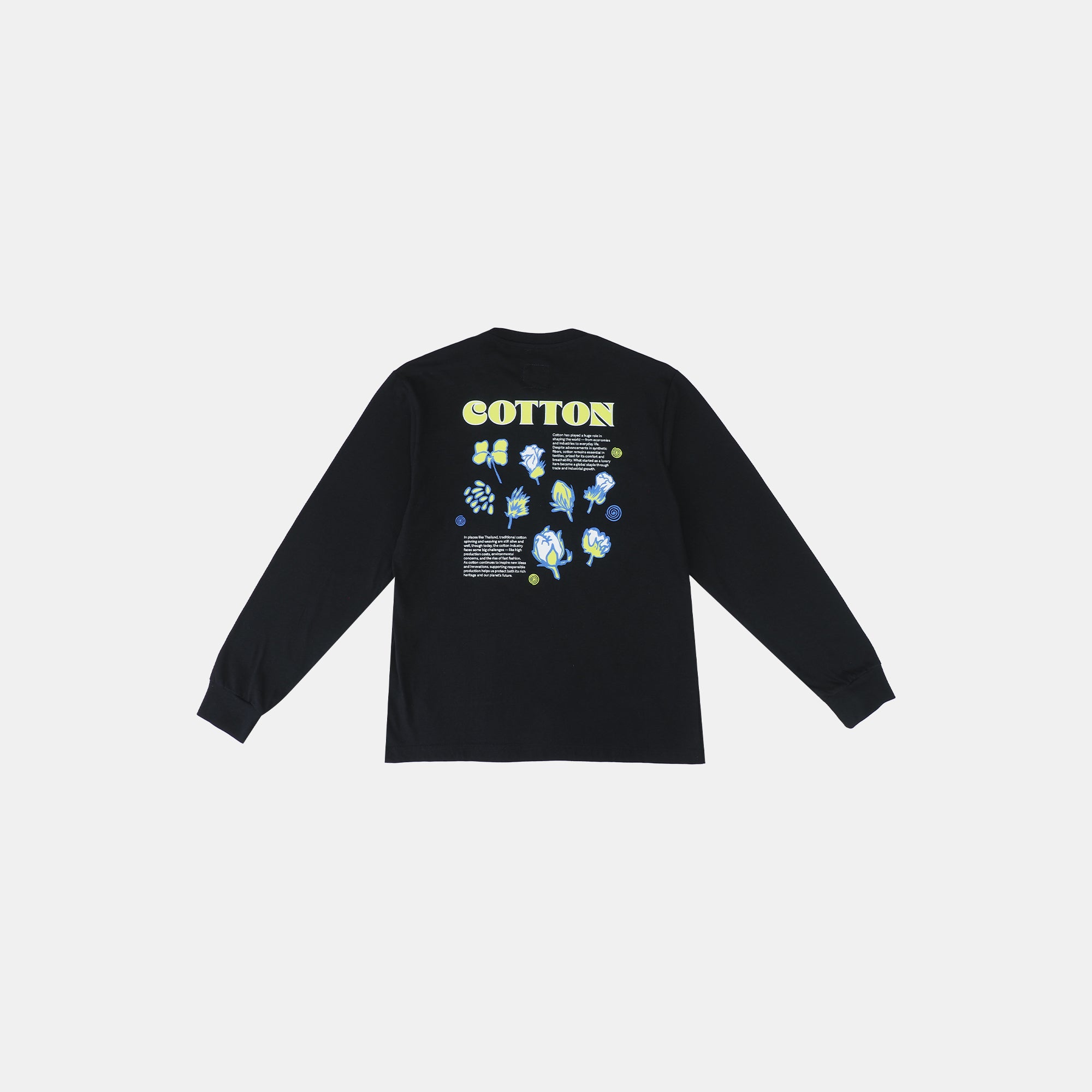 Kalm Long Sleeve Shirt with Cotton Pattern