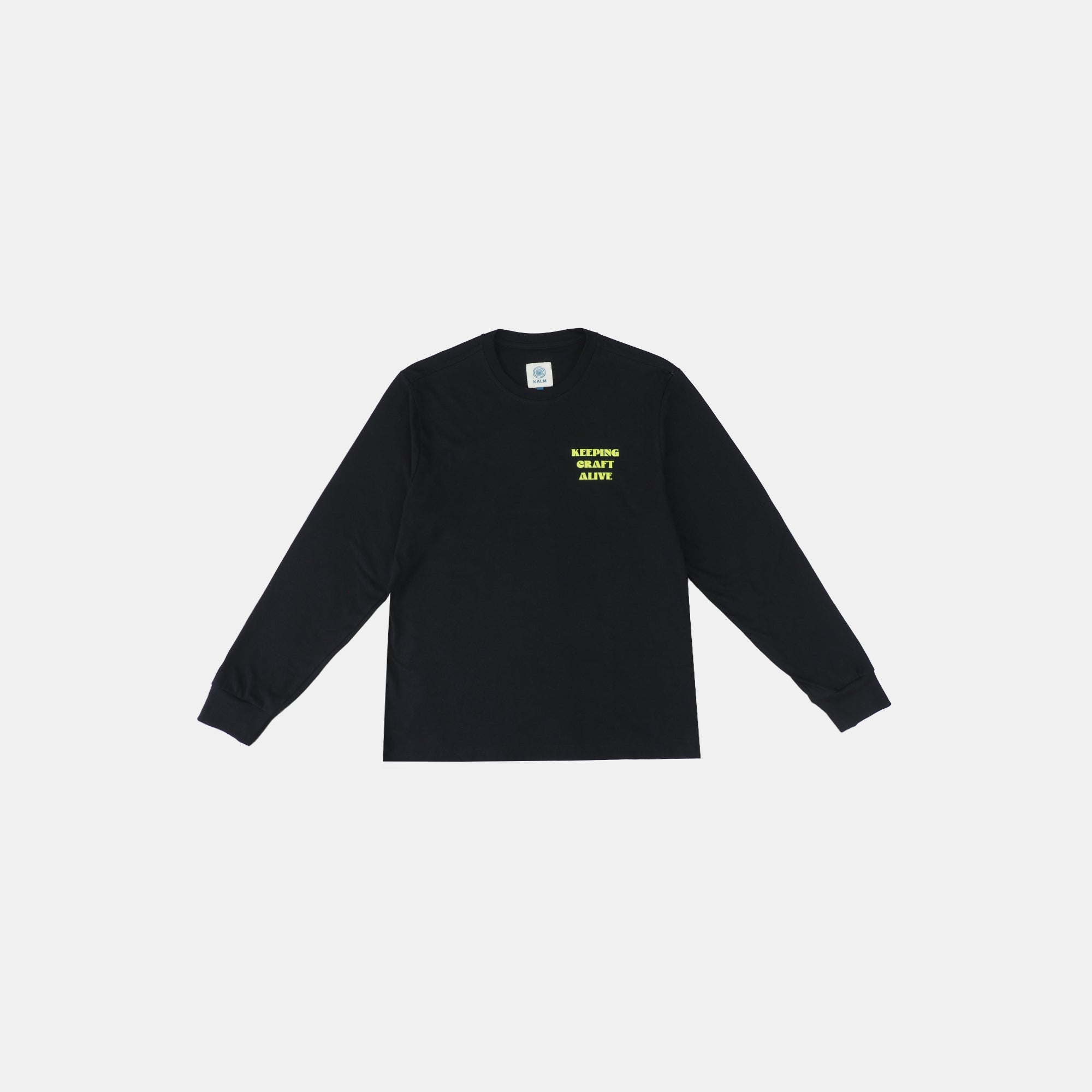 Kalm Long Sleeve Shirt with Cotton Pattern