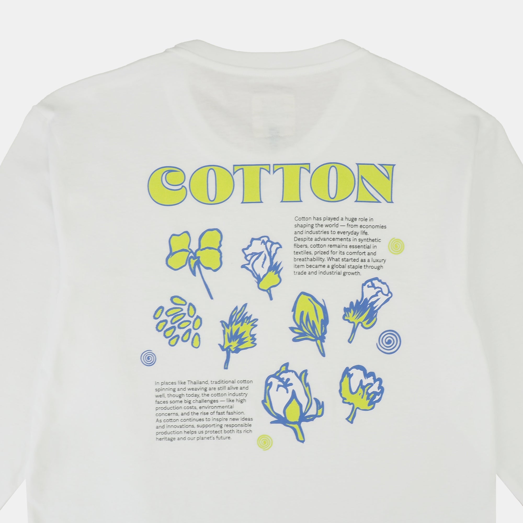 Kalm Long Sleeve Shirt with Cotton Pattern