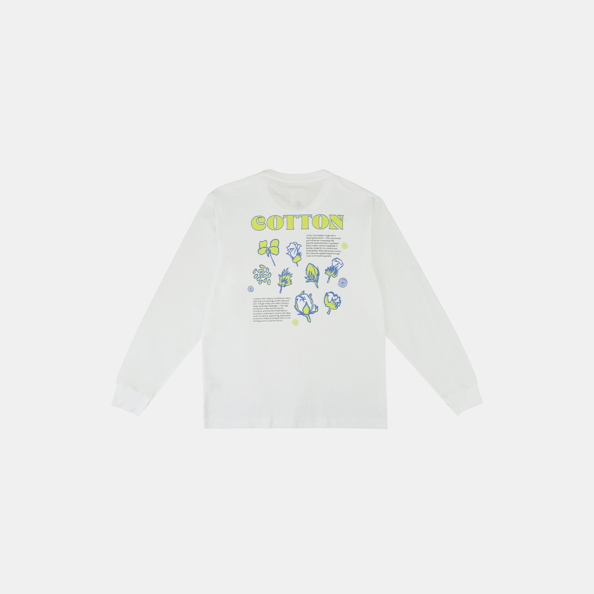Kalm Long Sleeve Shirt with Cotton Pattern