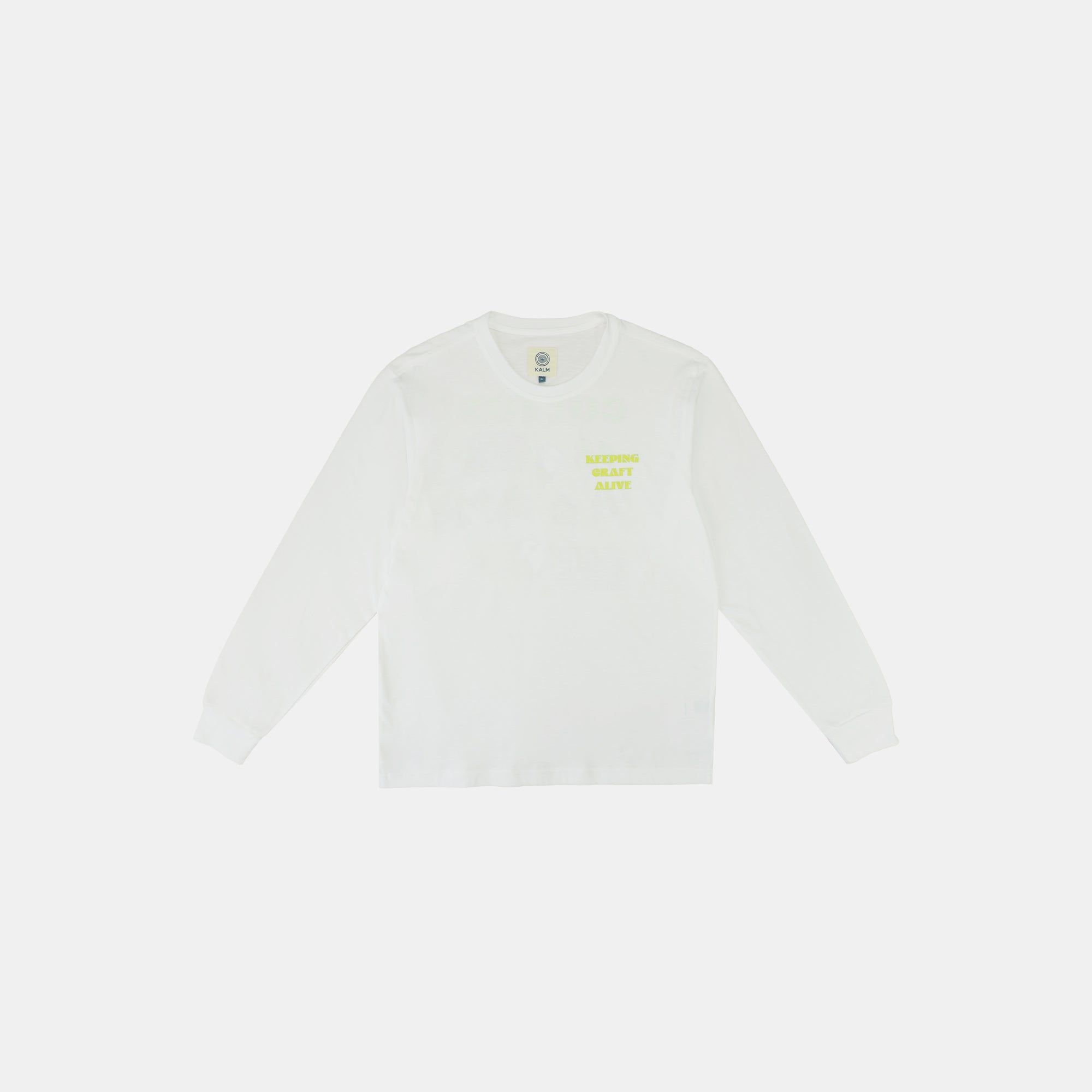 Kalm Long Sleeve Shirt with Cotton Pattern