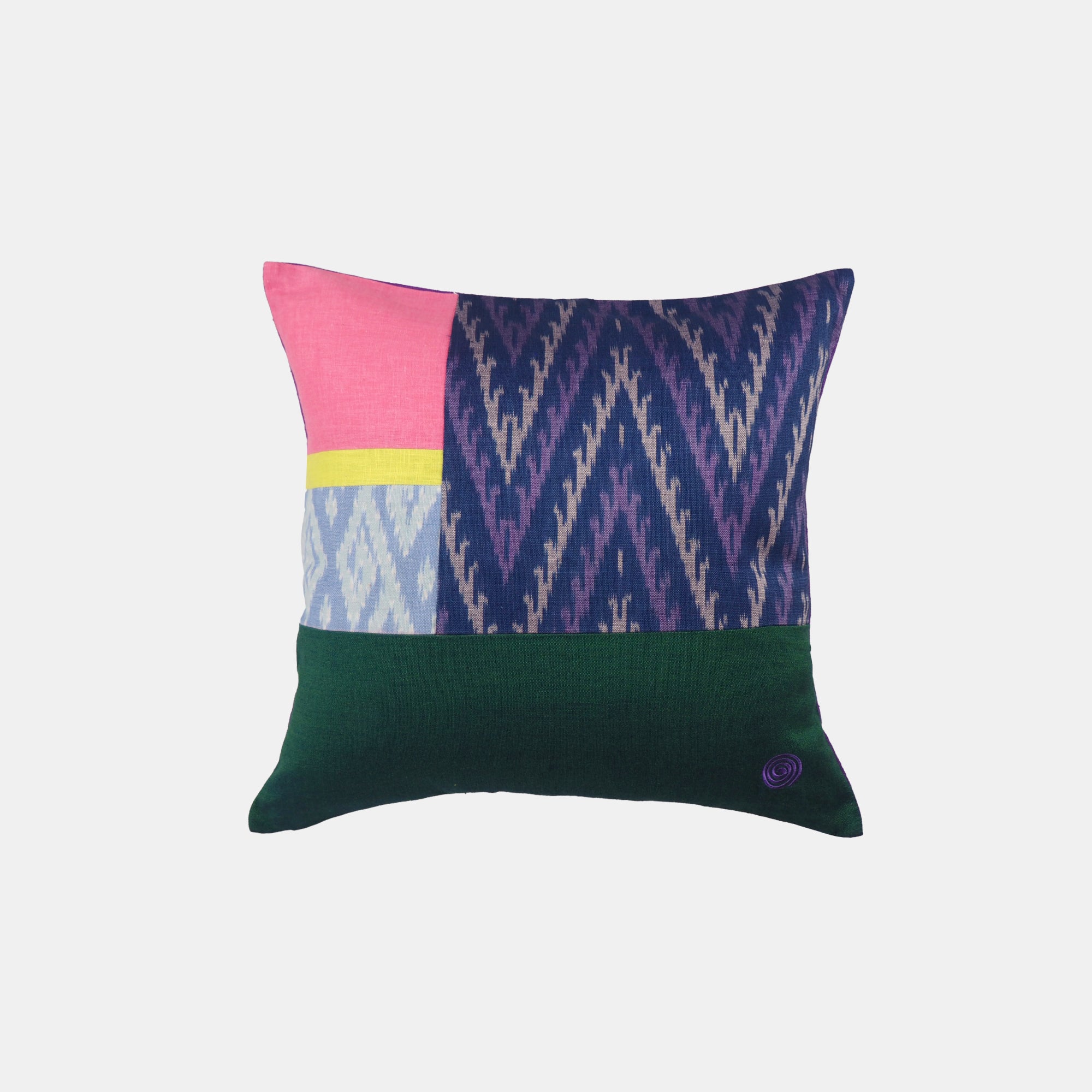 Ikat Patchwork Pillow