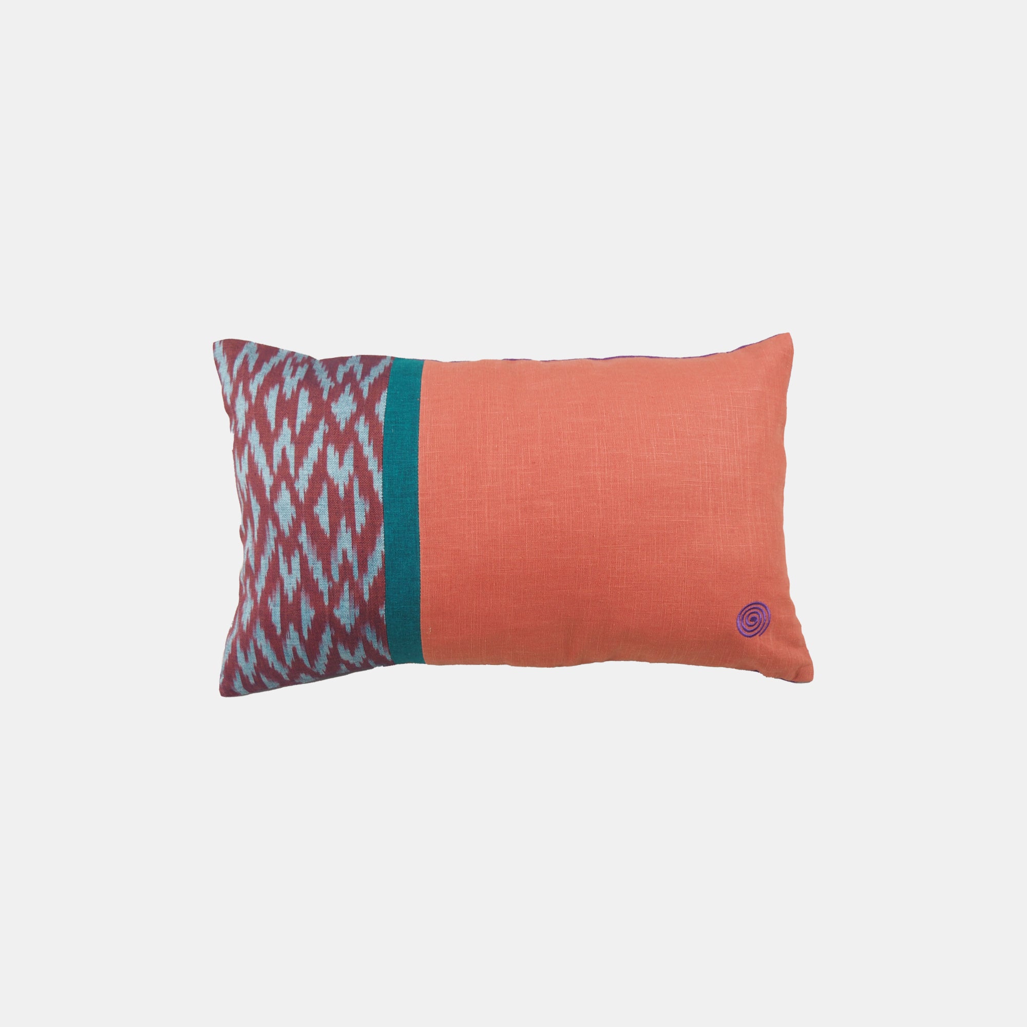 Ikat Patchwork Lumbar Pillow