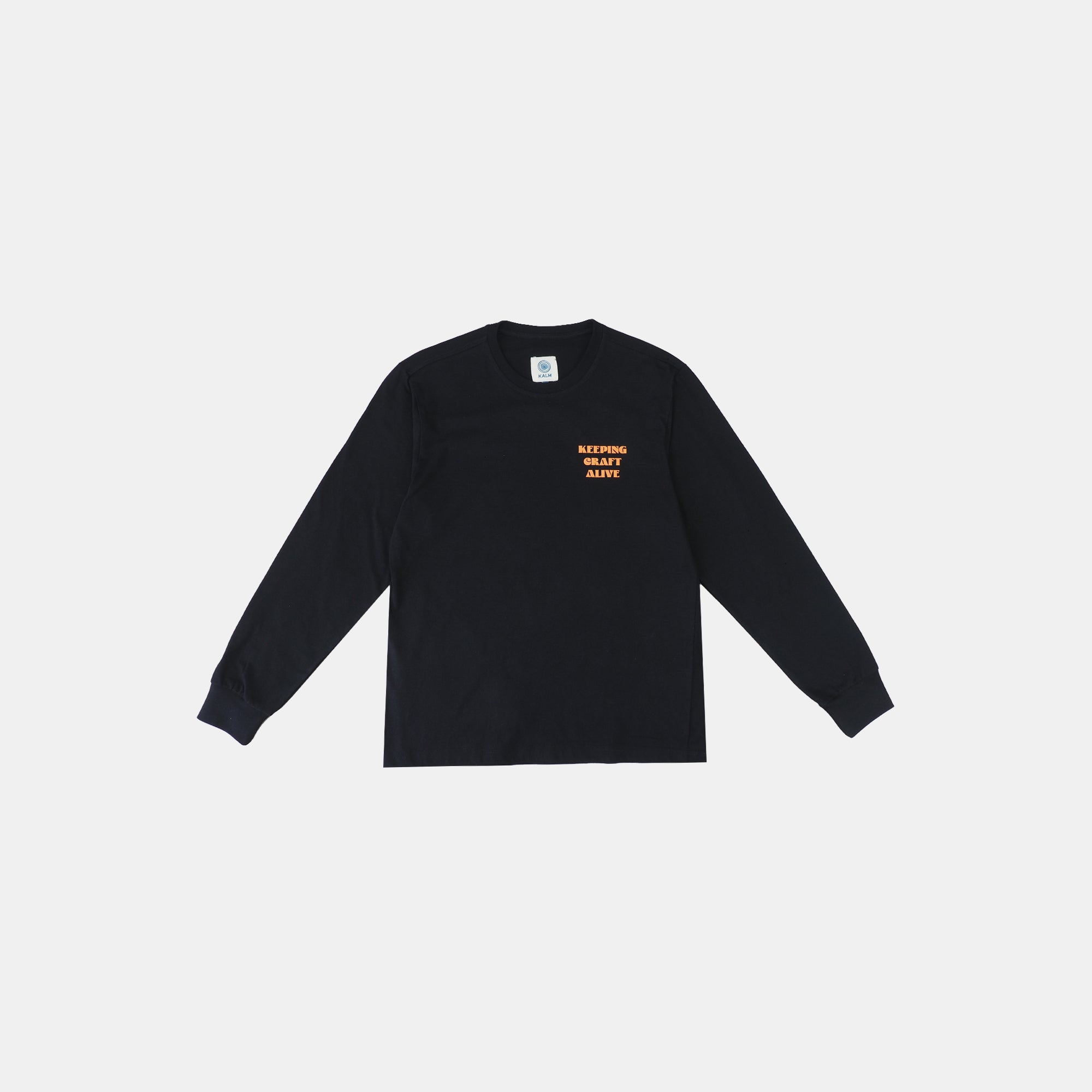 Kalm Long Sleeve Shirt with Natural Dyeing Pattern
