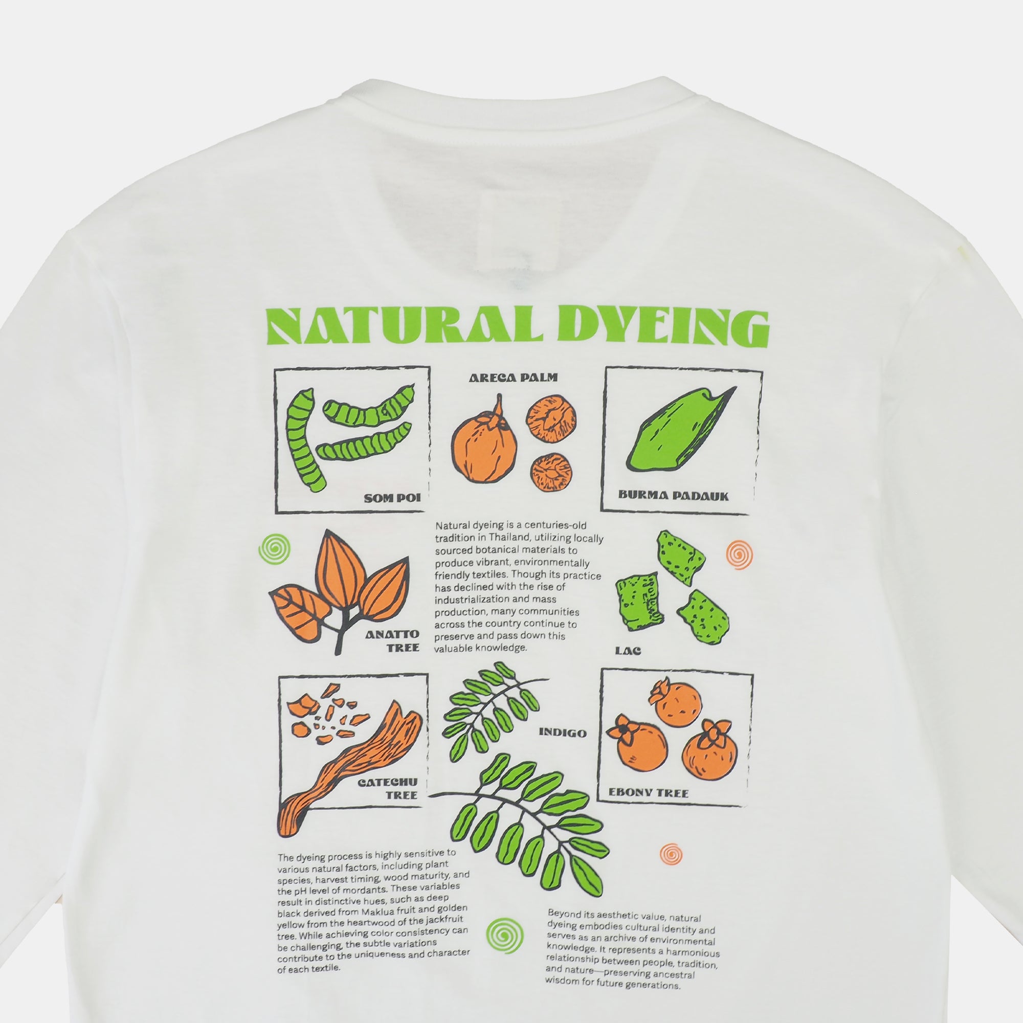 Kalm Long Sleeve Shirt with Natural Dyeing Pattern