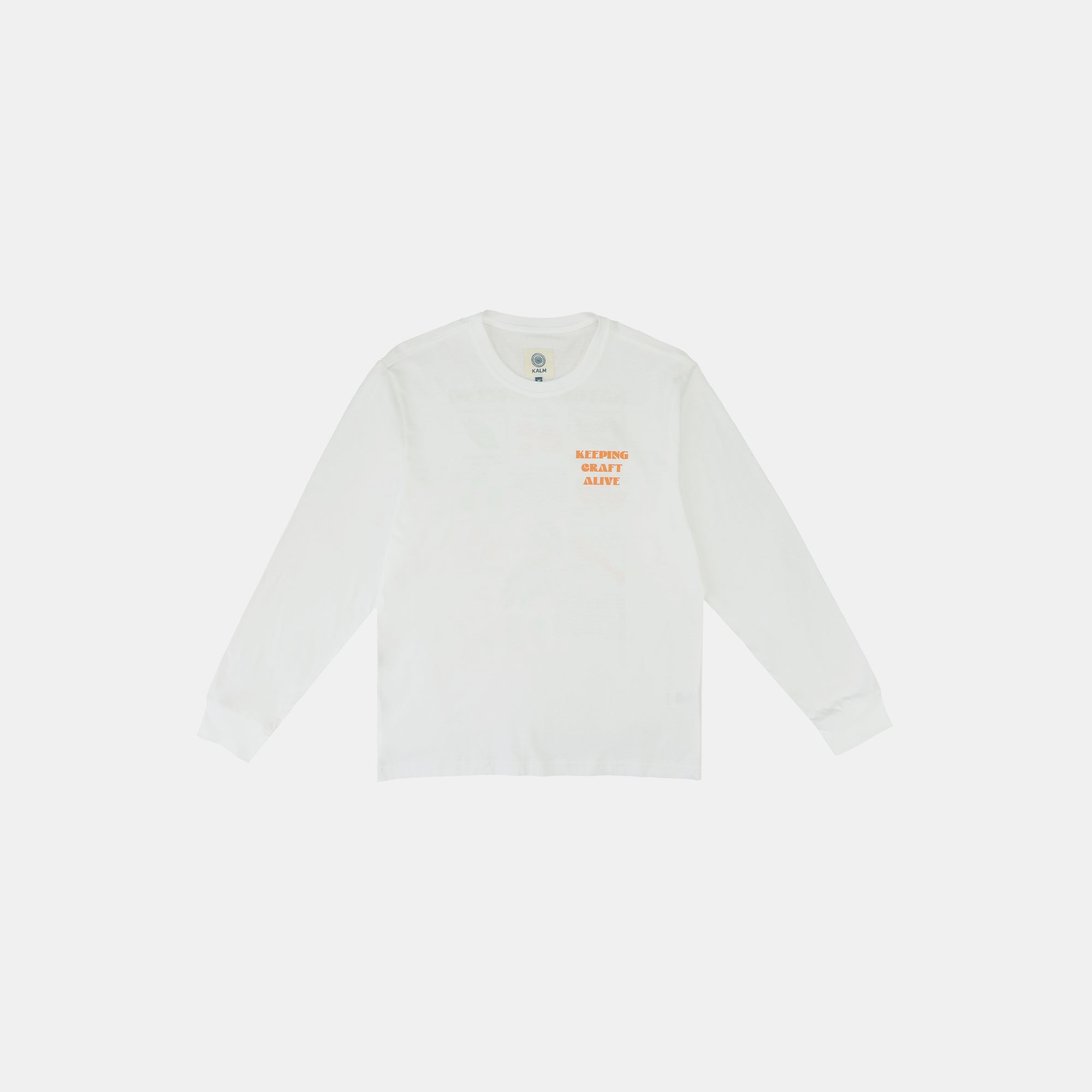Kalm Long Sleeve Shirt with Natural Dyeing Pattern