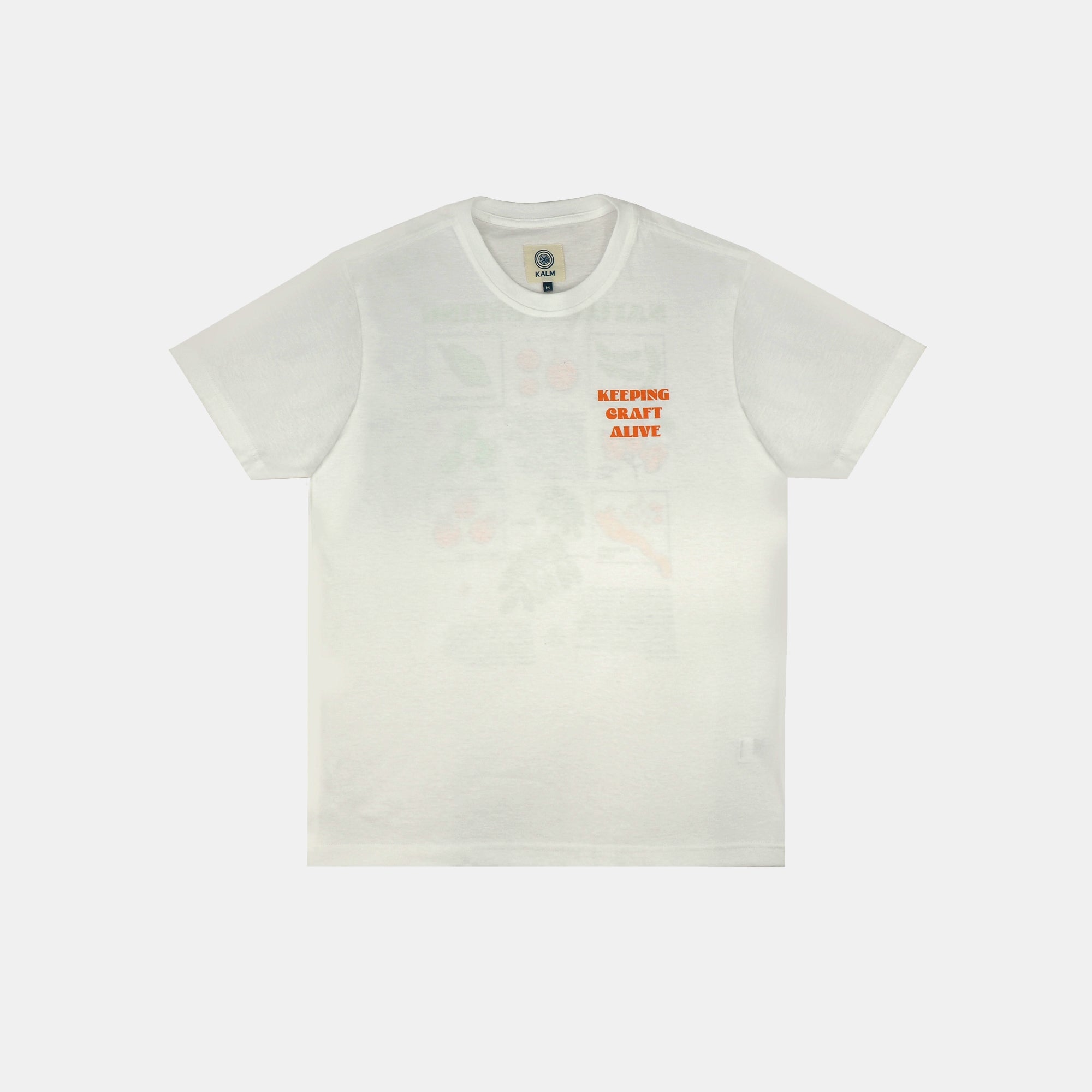 Kalm T-shirt  with Natural Dyeing Pattern