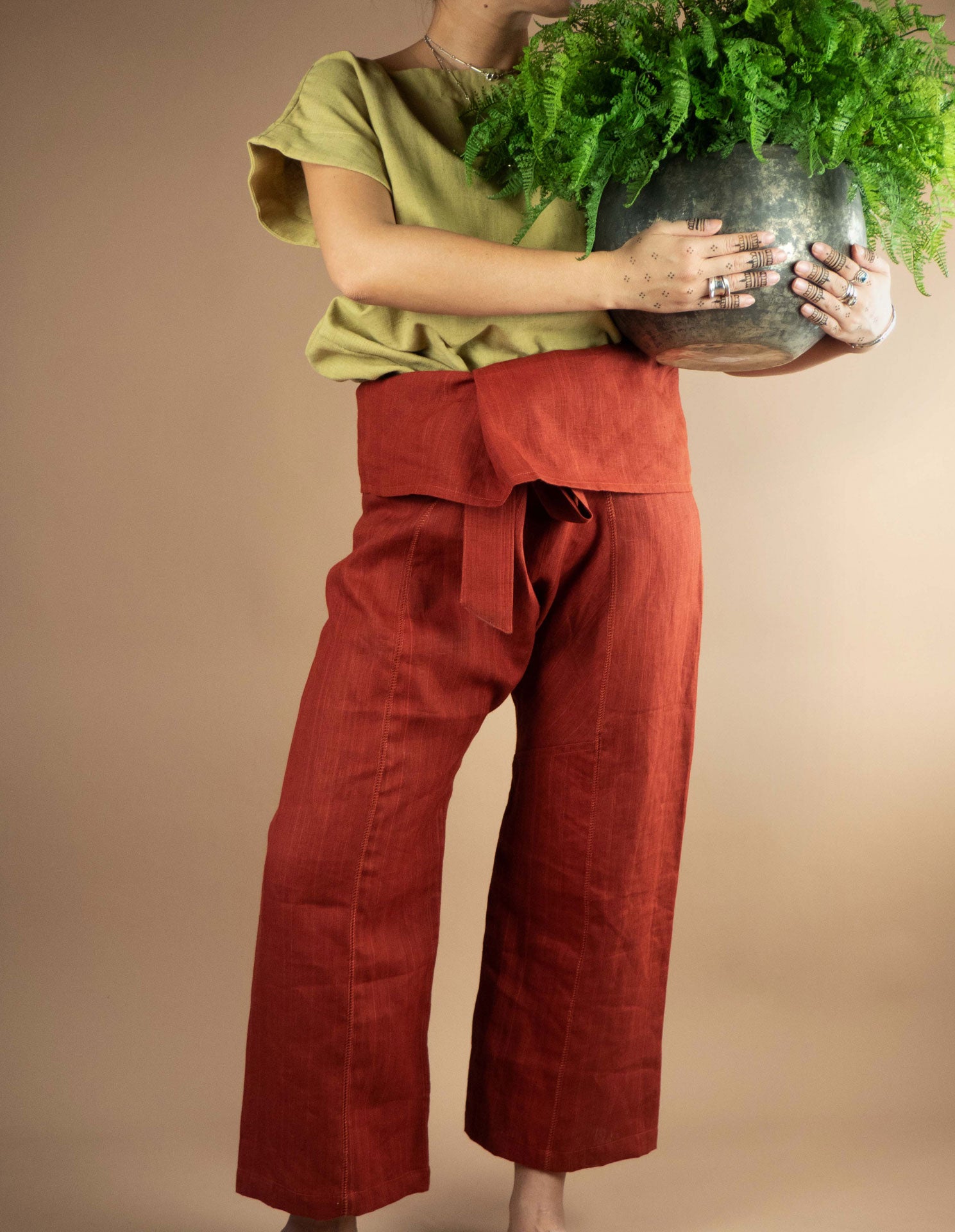 Linen Fisherman Pants